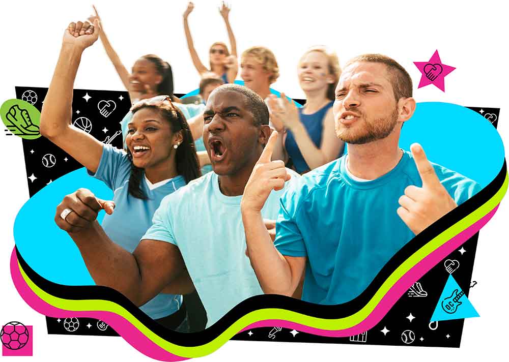 Pledge + Play - Stadium Fundraisers collage